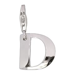 SilberDream 925 Sterling Silber Charm Buchstabe D Silber Anh�nger f�r Armband Kette Ohrring FC70D