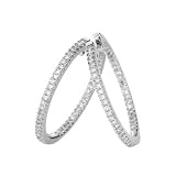 Diamond Hoop Earrings 1/2ctw