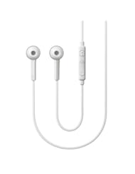 Wireless: Samsung OEM 3.5mm Tangle Free Stereo Headset with Microphone for Samsung Galaxy S5 - Non-Retail Packaging - White - Samsung