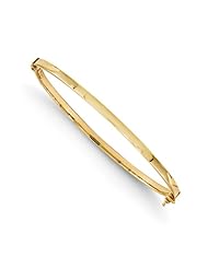 14k Yellow gold Leslies Polished Hinged Bangle