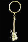 Electric Bass Guitar Key Chain - Black - B001J20K4O
