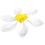 Flower Table Art Serving Set - White and Yellow (7-pieces)