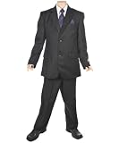Joey Couture Solid 5-Piece Suit (Sizes 4 - 7) - black, 5