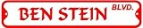 BEN STEIN BLVD street sign humor comedy smart