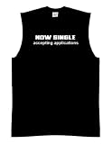 31RUKbqlpoL. SL160  Funny Sleeveless Size S Shirt (NOW SINGLE Accepting Applications) Basketball Style Shooter Tee, Humorous Slogans Comical Sayings T Shirt; Great Gift Ideas for Adults, Men, Boys, Youth, & Teens, LOL Novelty Shirts