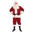 Santa Suit Plush Large Adult Costume