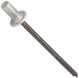 Aluminum Closed End Rivet w/ Steel 1/8 Diameter , .355 Length, Drill # 30, Grip .063-.125 (Pack of 100)