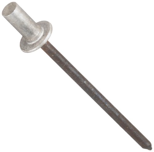 Aluminum Closed End Rivet w/ Steel 1/8 Diameter , .355 Length, Drill # 30, Grip .063-.125 (Pack of 100)