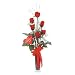 Satin Rose Valentine Flower Bouquet