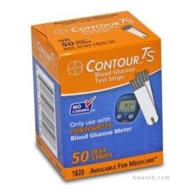 Bayer Contour TS Diabetic Test Strips - 50 Strips (Mail Order)