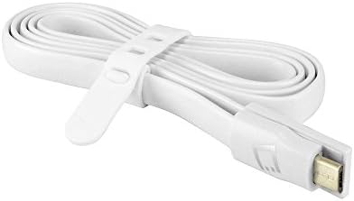 Vivo X5 MAX USB Data Transfer And Charging Cable White Flat Tangle Free Shielded Design