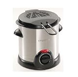 New Presto Stainless Steel 1-Liter Deep Fryer W/Basket Adjustable Thermostat With Indicator Light