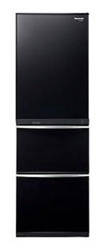 Panasonic ノンフロン冷蔵庫 コモンブラック NR-C379MG-CK