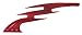 Custom Products Lightning Drop Forward - 2.5 Inch - Red