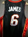 Signed James, LeBron (Miami Heat) Authentic Adidas Home Jersey