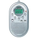 jWIN Pocket AM/FM Alarm Clock - Silver