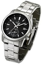 Accurist MB802B Men's Stainless Steel Alarm Black Dial Watch