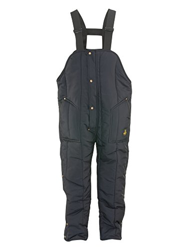 RefrigiWear Men's Iron-Tuff High Bib Overalls Navy XL
