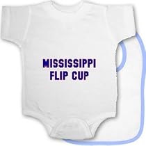 Mississippi Flip Cup Tee Bib and Onesie