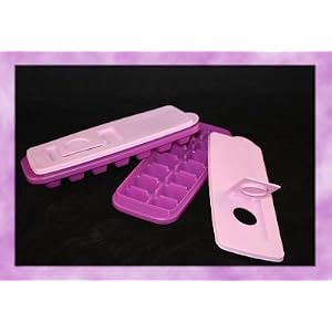 Tupperware Fresh and Pure Ice Tray Purple Set of 2 by Tupperware