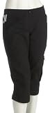 Adidas 3SA SL Woven 3/4 Pant Womens Black/White - Size 16