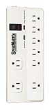 Spikemaster SM-BG8 8 Outlet Block, Standard Protection Surge Protector (White)