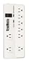 Spikemaster SM-BG8 8 Outlet Block, Standard Protection Surge Protector (White)