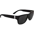 Gatorz Bomar Adult Polarized Sports Sunglasses w/ Free B&F Heart Sticker Bundle - Matte Black/Grey