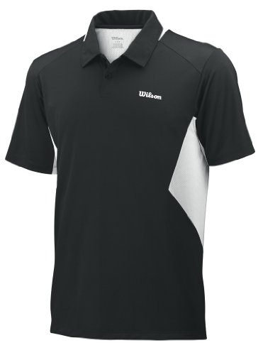 Wilson Boy`s Great Get Tennis Polo Black/White