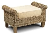 Banana Leaf Footstool - Conservatory Furniture - Foot Stool - Ottoman - Pouffe