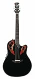 Ovation Custom Elite C2078AX Ac-Electric Guitar w/ Case-Black