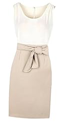 Linen Lace Belted Halter Midi Dress 