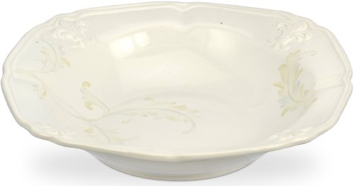 Portmeirion Fleur De Lys Cream Rimmed Soup Bowl, Set of 4 On Sale