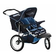 InStep Safari Swivel Double Jogging Stroller (Navy/Light Blue)
