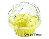 Fox Run Single Cupcake Carrier Yellow - Set of Four