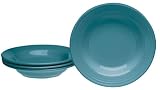 Fiesta Juniper 451 Rimmed Soup Bowls, Set of 4, 9-Inch
