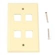 Belkin 4 Position Keystone Plastic Faceplate