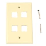 Belkin 4 Position Keystone Plastic Faceplate