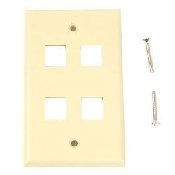 Belkin 4 Position Keystone Plastic Faceplate
