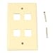 Belkin 4 Position Keystone Plastic Faceplate