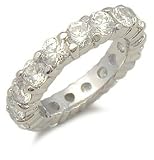 Jessica SimpsonÆs Replica CZ Wedding Band