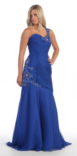 Prom One Shoulder Dress New Elegant Long Gown #2805