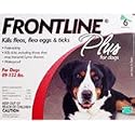 Merial Frontline Plus Flea and Tick Control for 89-to-132-Pound Dogs and Puppies, 6 Doses