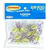 Gourmet Food : Sathers Sugar Free Lemon Hard Candy - 1 Oz Bag, 12 Ea