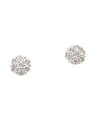 Women 14k White Gold 0.52ctw diamond Stud earring 2 26034 Size 1.43