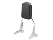 1998-2003 Honda Shadow ACE 750 High Quality Chrome Backrest / Sissy Bar with Leather Pad Back Rest Seat Metric Cruisers Motorcycle