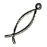 .925 Sterling Silver Christian Fish Charm