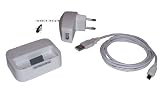 Tisch Ladestation / Docking Station / Ladeger&auml;t mit Kopfh&ouml;reranschluss in Weiss f&uuml;r iPod, iPhone 3G und 3GS, Marke Incutex
