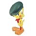 XfürU 07-0617 - Looney Tunes: Tweety mit Schiebermütze, Kunstharzfigur, ca. 15 cm