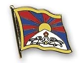  : Flaggen-Pin vergoldet : Tibet